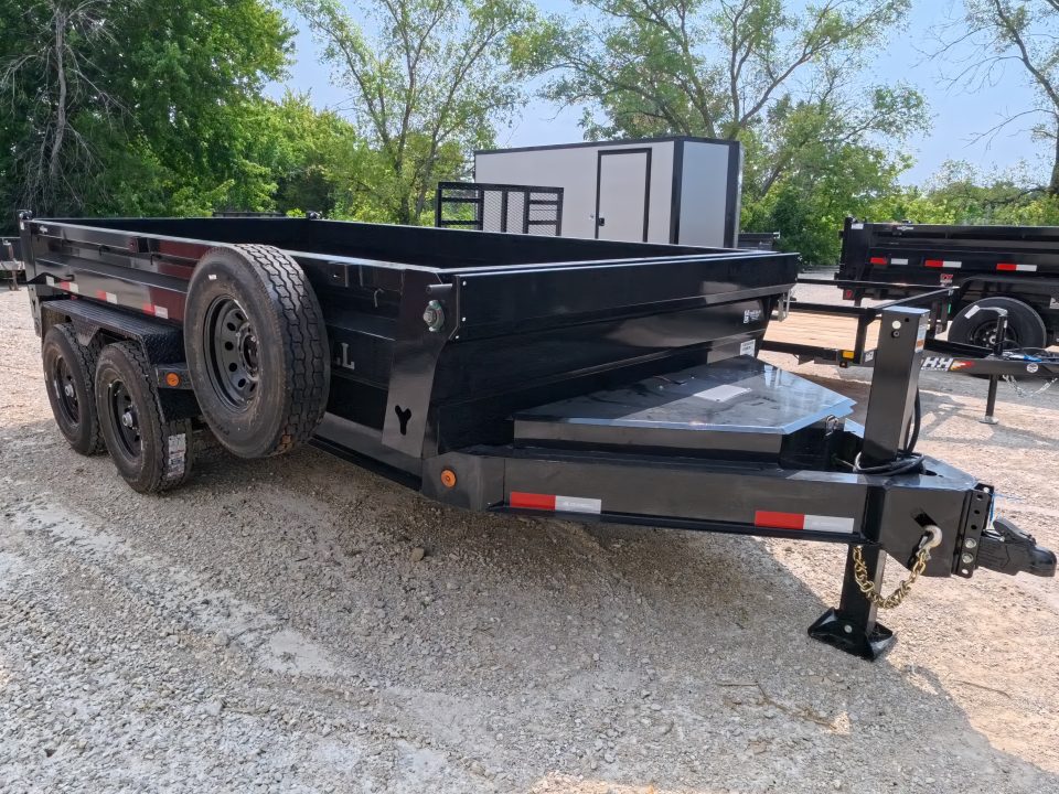 New 2026 Iron Bull 83 x 14 DWB Dump Trailer, 14,999 GVWR, 14Ply Tires, Solar Panel Charger, Hydraulic Jack