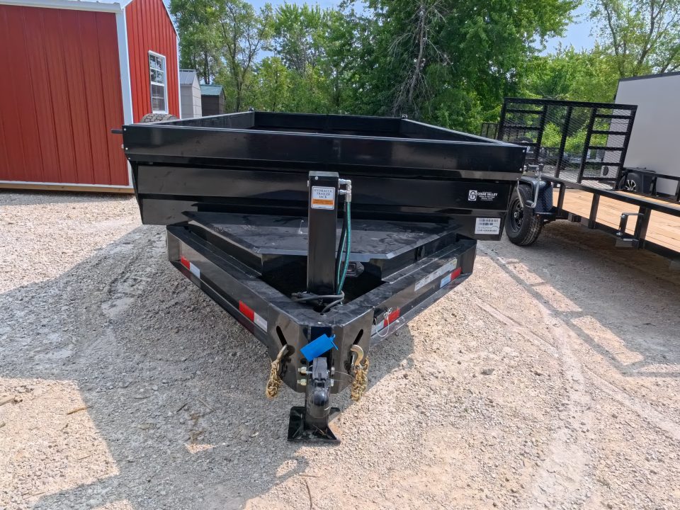 New 2026 Iron Bull 83 x 14 DWB Dump Trailer, 14,999 GVWR, 14Ply Tires, Solar Panel Charger, Hydraulic Jack