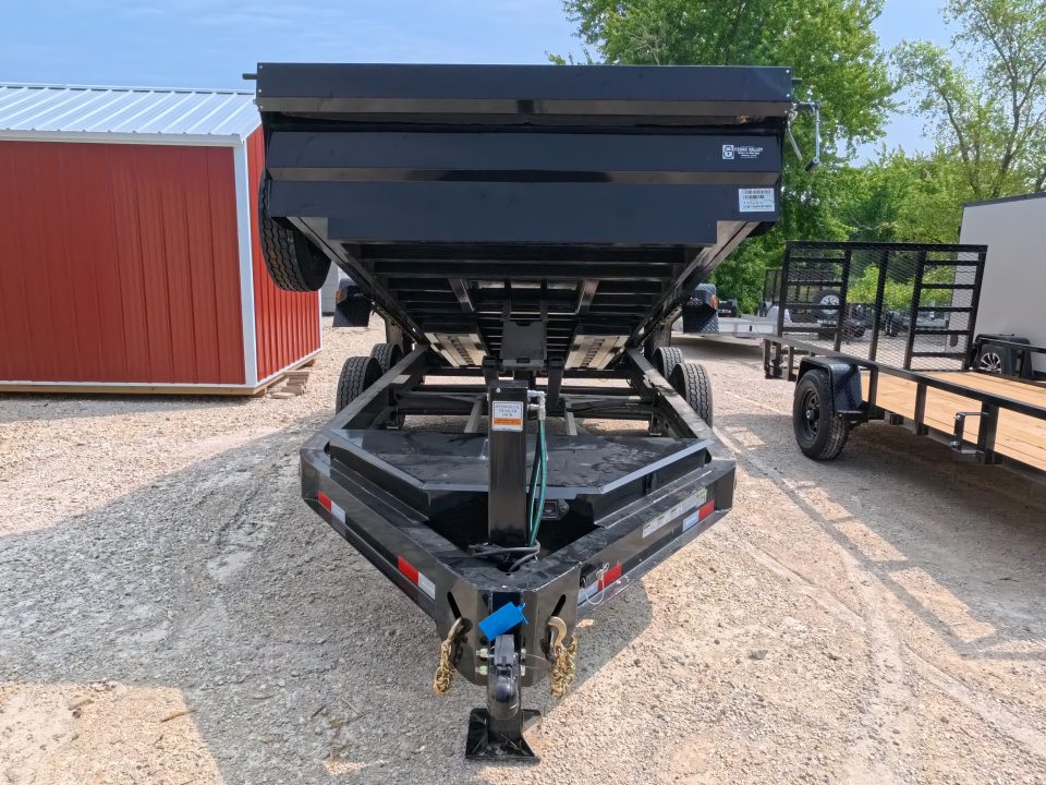 New 2026 Iron Bull 83 x 14 DWB Dump Trailer, 14,999 GVWR, 14Ply Tires, Solar Panel Charger, Hydraulic Jack