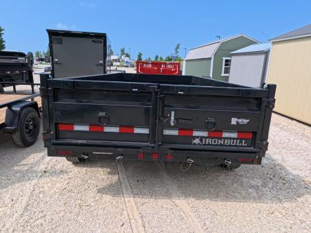 New 2026 Iron Bull 83 x 14 DWB Dump Trailer, 14,999 GVWR, 14Ply Tires, Solar Panel Charger, Hydraulic Jack