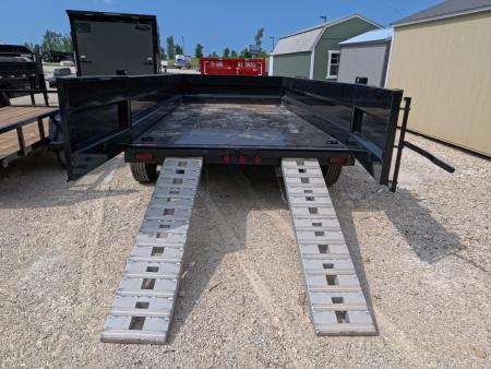 New 2026 Iron Bull 83 x 14 DWB Dump Trailer, 14,999 GVWR, 14Ply Tires, Solar Panel Charger, Hydraulic Jack
