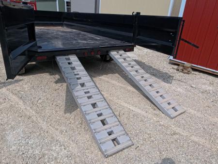 New 2026 Iron Bull 83 x 14 DWB Dump Trailer, 14,999 GVWR, 14Ply Tires, Solar Panel Charger, Hydraulic Jack