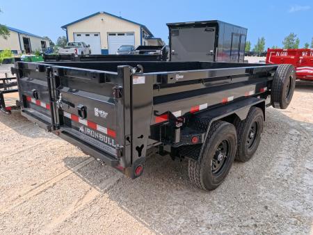New 2026 Iron Bull 83 x 14 DWB Dump Trailer, 14,999 GVWR, 14Ply Tires, Solar Panel Charger, Hydraulic Jack