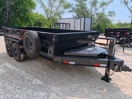 New 2026 Iron Bull 83 x 14 DWB Dump Trailer, 14,999 GVWR, 14Ply Tires, Solar Panel Charger, Hydraulic Jack