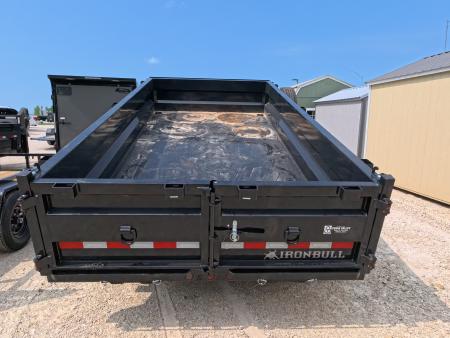 New 2026 Iron Bull 83 x 14 DWB Dump Trailer, 14,999 GVWR, 14Ply Tires, Solar Panel Charger, Hydraulic Jack