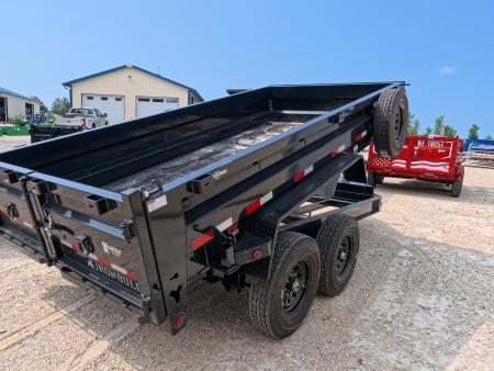 New 2026 Iron Bull 83 x 14 DWB Dump Trailer, 14,999 GVWR, 14Ply Tires, Solar Panel Charger, Hydraulic Jack