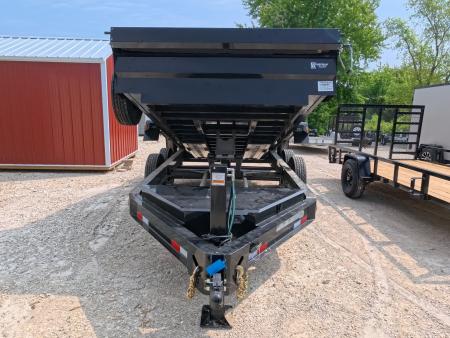 New 2026 Iron Bull 83 x 14 DWB Dump Trailer, 14,999 GVWR, 14Ply Tires, Solar Panel Charger, Hydraulic Jack