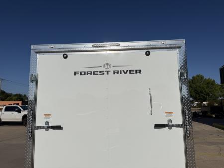 New #056805 2027 FOREST RIVER TA2 7 X 14 TANDEM AXLE 7K ENCLOSED W/ REAR RAMP DOOR