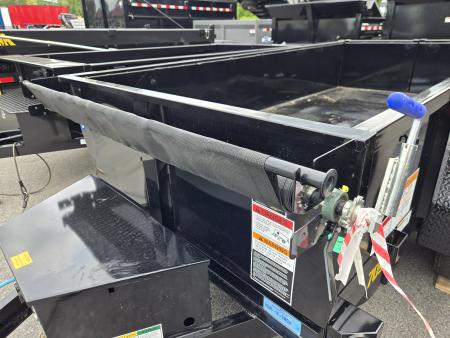 New 5 x 10 Big Tex 70SR Low Pro Dump Trailer, 7k GVWR ***w/ Tarp Kit, Double Rear Doors & 110V Battery Charger