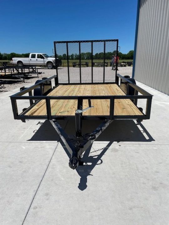 New 2026 DAVIDSON 6X10 SINGLE AXLE ANGLE TOP UTILITY W/ 4' GATE