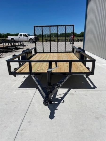New 2026 DAVIDSON 6X10 SINGLE AXLE ANGLE TOP UTILITY W/ 4' GATE
