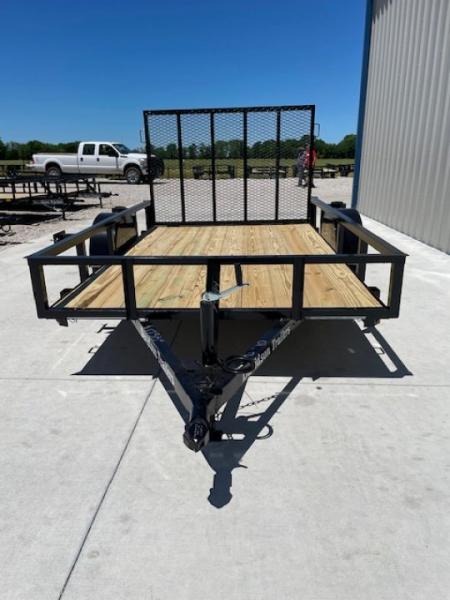 New 2026 DAVIDSON 77X10 ANGLE TOP 3500lb SINGLE AXLE UTILITY W/4' GATE