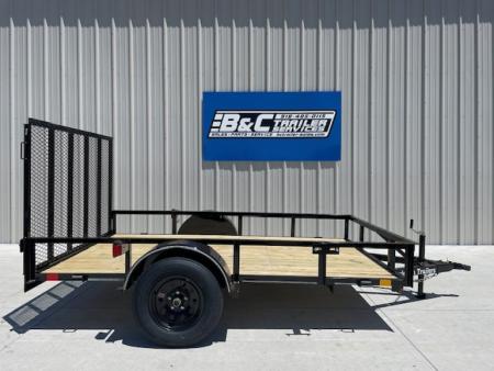 New 2026 DAVIDSON 77X10 ANGLE TOP 3500lb SINGLE AXLE UTILITY W/4' GATE