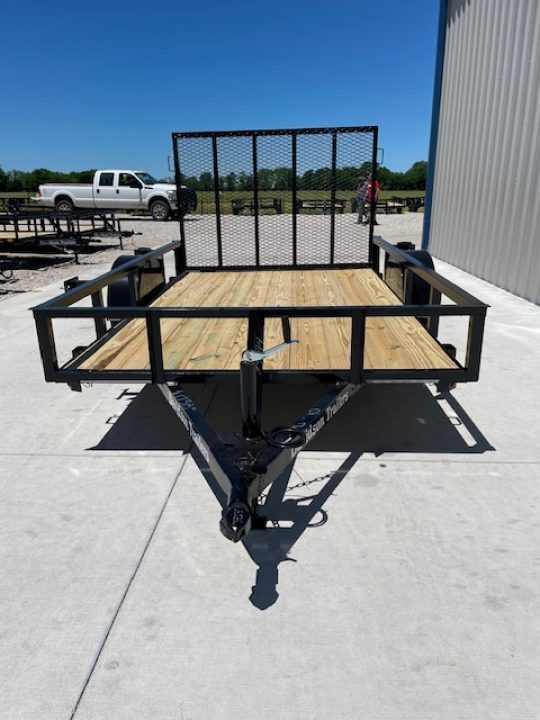 New 2026 DAVIDSON 77X10 ANGLE TOP 3500lb SINGLE AXLE UTILITY W/4' GATE