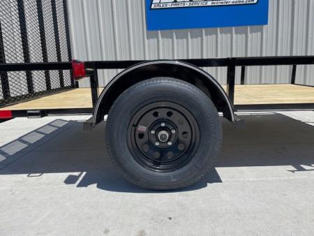 New 2026 DAVIDSON 77X10 ANGLE TOP 3500lb SINGLE AXLE UTILITY W/4' GATE