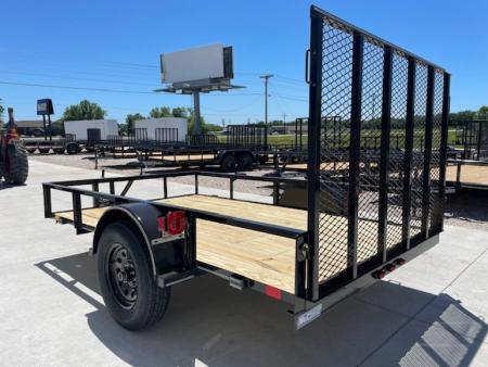New 2026 DAVIDSON 77X10 ANGLE TOP 3500lb SINGLE AXLE UTILITY W/4' GATE