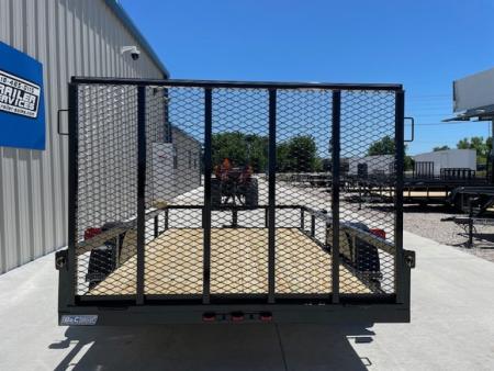 New 2026 DAVIDSON 77X10 ANGLE TOP 3500lb SINGLE AXLE UTILITY W/4' GATE