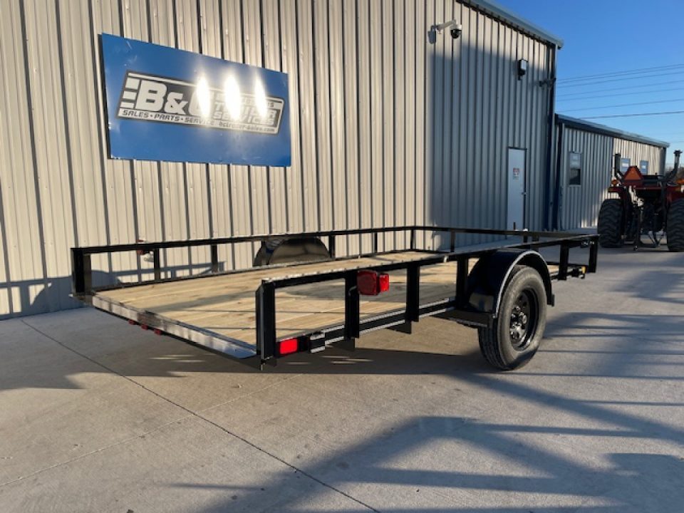 New 2026 DAVIDSON 77X12 ANGLE TOP TILT WOOD BED UTILITY TRAILER