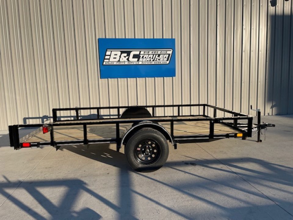 New 2026 DAVIDSON 77X12 ANGLE TOP TILT WOOD BED UTILITY TRAILER