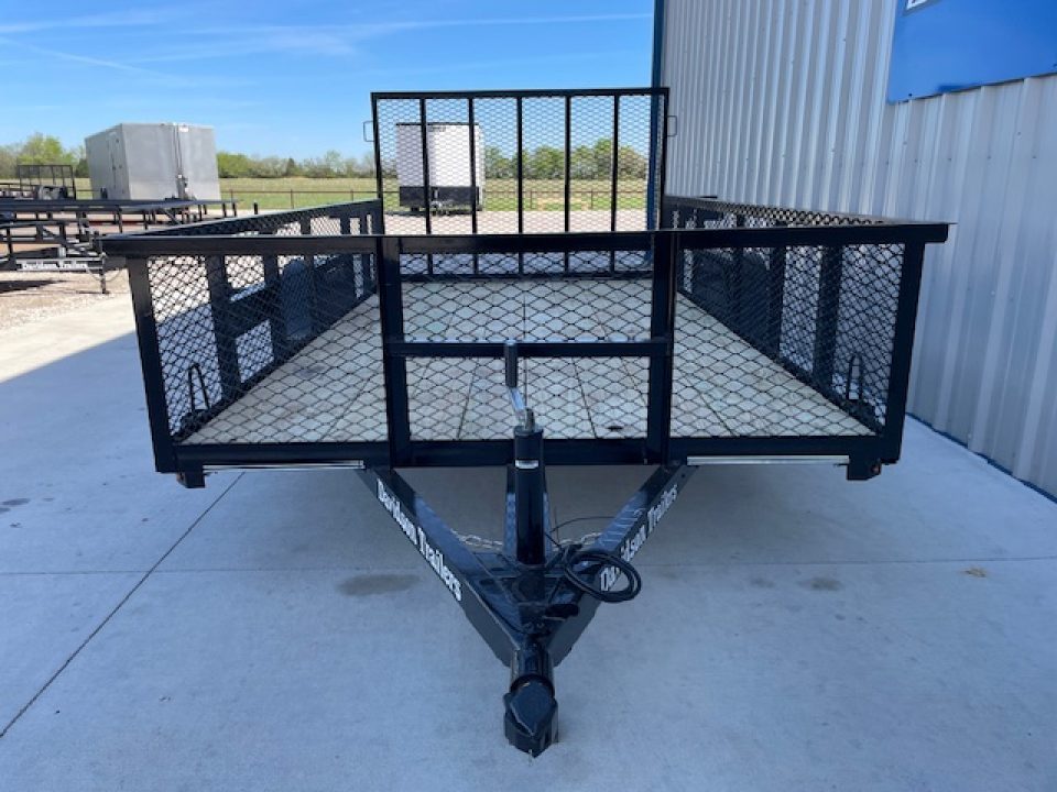 New 2026 DAVIDSON 77X12 UTILITY, SINGLE 3500lb AXLE, 24" EXPANDED METAL WALLS, 4' GATE