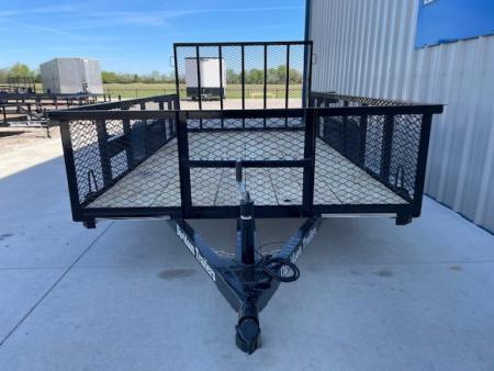 New 2026 DAVIDSON 77X12 UTILITY, SINGLE 3500lb AXLE, 24" EXPANDED METAL WALLS, 4' GATE