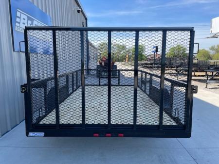 New 2026 DAVIDSON 77X12 UTILITY, SINGLE 3500lb AXLE, 24" EXPANDED METAL WALLS, 4' GATE