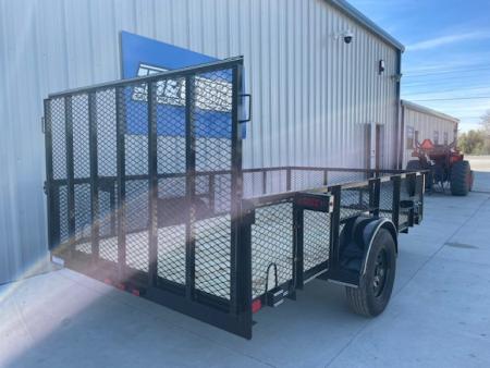 New 2026 DAVIDSON 77X12 UTILITY, SINGLE 3500lb AXLE, 24" EXPANDED METAL WALLS, 4' GATE