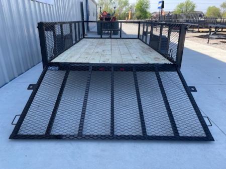 New 2026 DAVIDSON 77X12 UTILITY, SINGLE 3500lb AXLE, 24" EXPANDED METAL WALLS, 4' GATE