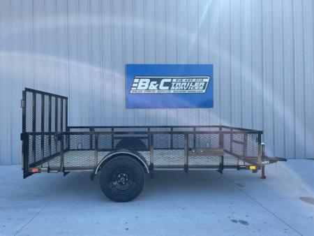 New 2026 DAVIDSON 77X12 UTILITY, SINGLE 3500lb AXLE, 24  EXPANDED METAL WALLS, 4' GATE