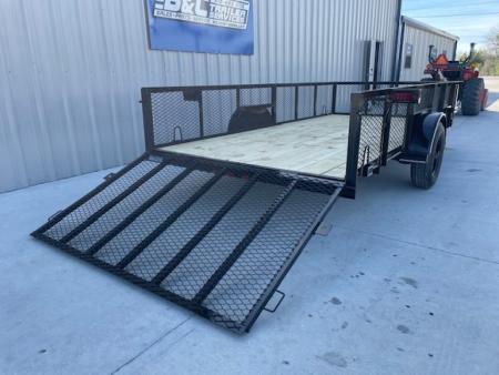 New 2026 DAVIDSON 77X14 UTILITY , 3500lb AXLE W/24" EXPANDED METAL WALLS, 4' GATE