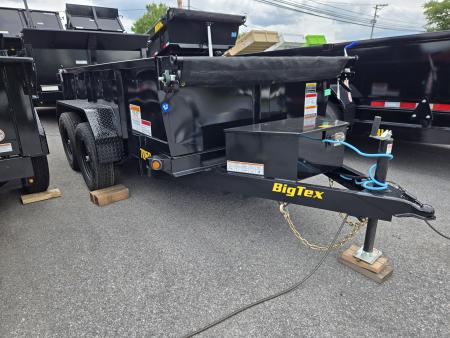 New 5 x 10 Big Tex 70SR Low Pro Dump Trailer, 7k GVWR ***w/ Tarp Kit, Double Rear Doors & 110V Battery Charger