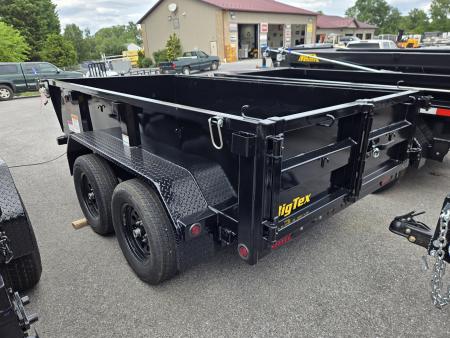 New 5 x 10 Big Tex 70SR Low Pro Dump Trailer, 7k GVWR ***w/ Tarp Kit, Double Rear Doors & 110V Battery Charger
