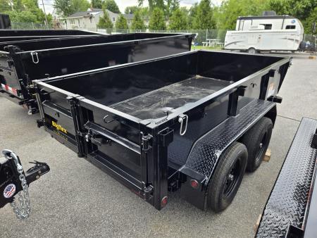 New 5 x 10 Big Tex 70SR Low Pro Dump Trailer, 7k GVWR ***w/ Tarp Kit, Double Rear Doors & 110V Battery Charger