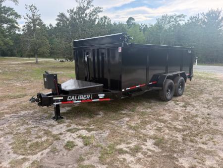 New 2026 Caliber Trailer Mfg 7x16 TA Dump Trailer