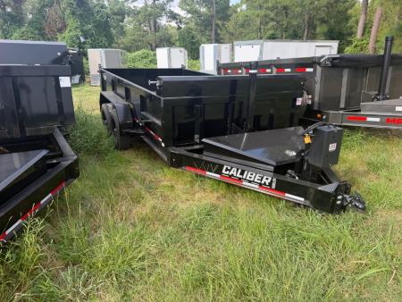 New 2026 Caliber Trailer Mfg 7x14 TA Dump Trailer