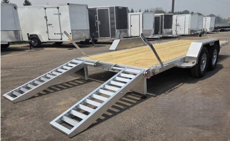 New 2027 Aluma 18' Light Duty Equipment Hauler w/ Stand Up Ramps (INTRO PRICING!!!)