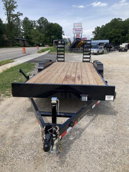 New 2027 Iron Bull ETB8320072 Equipment Trailer / 83"X20' (18' FLAT 2' DOVETAIL) / 2-7,000# AXLES / 235/80R16" 10 PLY TIRE AND WHEEL / STAND UP RAMPS