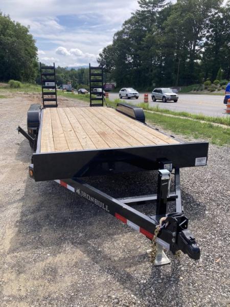 New 2027 Iron Bull ETB8320072 Equipment Trailer / 83"X20' (18' FLAT 2' DOVETAIL) / 2-7,000# AXLES / 235/80R16" 10 PLY TIRE AND WHEEL / STAND UP RAMPS
