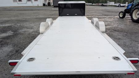 New 2027 Aluma 20' (20" Stationary + 20' Tilt) HD XL Executive Tilt Car Hauler w/ Cargo Box (SCRATCH & DENT PRICING!!!)