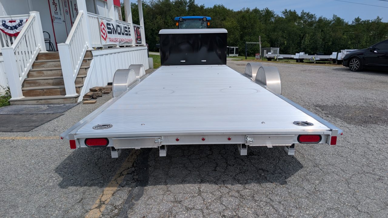 New 2027 Aluma 20' (20" Stationary + 20' Tilt) HD XL Executive Tilt Car Hauler w/ Cargo Box & RAMPS(SCRATCH & DENT PRICING!!!)