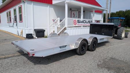 New 2027 Aluma 20' (20" Stationary + 20' Tilt) HD XL Executive Tilt Car Hauler w/ Cargo Box & RAMPS(SCRATCH & DENT PRICING!!!)