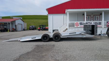 New 2027 Aluma 20' (20  Stationary + 20' Tilt) HD XL Executive Tilt Car Hauler w/ Cargo Box & RAMPS(SCRATCH & DENT PRICING!!!)
