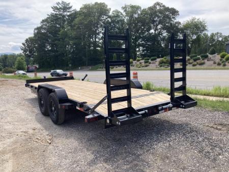 New 2027 Iron Bull ETB8320072 Equipment Trailer / 83"X20' (18' FLAT 2' DOVETAIL) / 2-7,000# AXLES / 235/80R16" 10 PLY TIRE AND WHEEL / STAND UP RAMPS