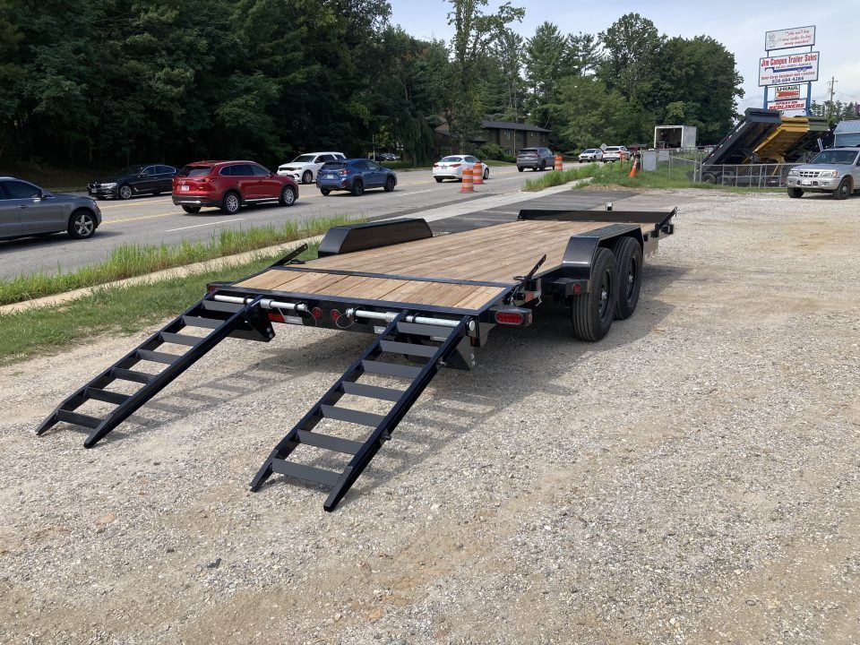 New 2027 Iron Bull ETB8320072 Equipment Trailer / 83"X20' (18' FLAT 2' DOVETAIL) / 2-7,000# AXLES / 235/80R16" 10 PLY TIRE AND WHEEL / STAND UP RAMPS