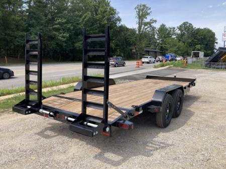 New 2027 Iron Bull ETB8320072 Equipment Trailer / 83"X20' (18' FLAT 2' DOVETAIL) / 2-7,000# AXLES / 235/80R16" 10 PLY TIRE AND WHEEL / STAND UP RAMPS