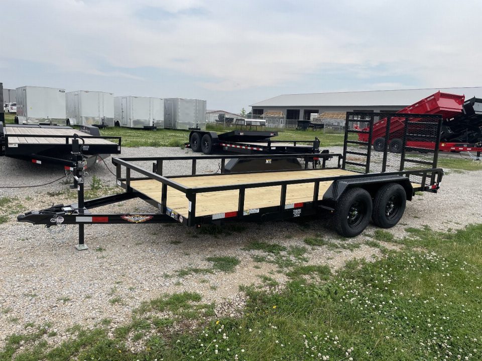 New 2026 H&H Trailers 82X16 Rail Side Utility Tandem
