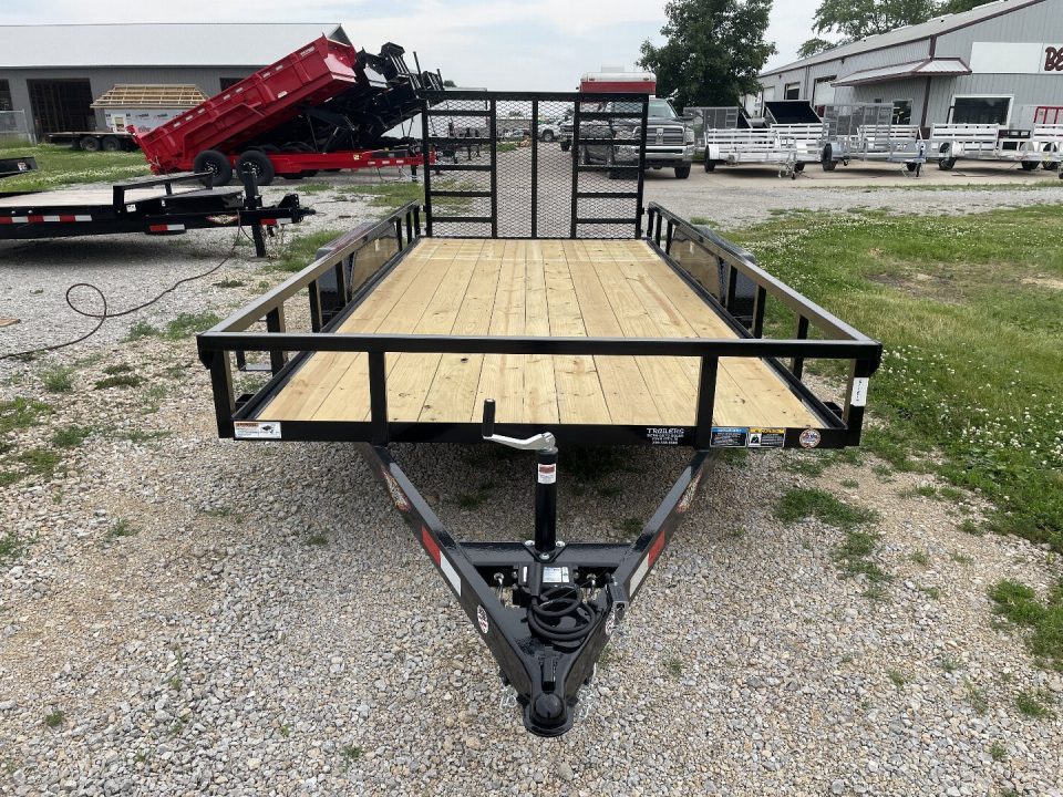 New 2026 H&H Trailers 82X16 Rail Side Utility Tandem