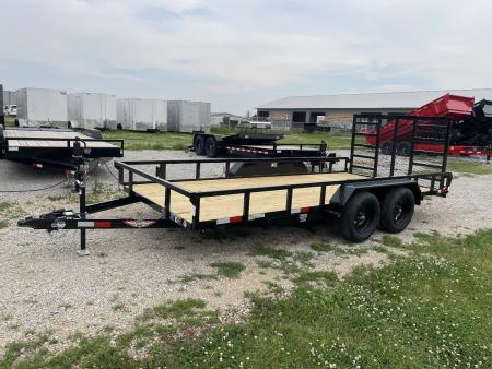 New 2026 H&H Trailers 82X16 Rail Side Utility Tandem