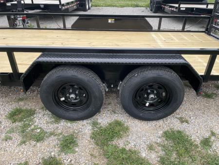 New 2026 H&H Trailers 82X16 Rail Side Utility Tandem