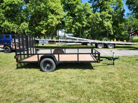 New 2025 BWISE UTE3 76x10 3K Single Axle Utility Trailer